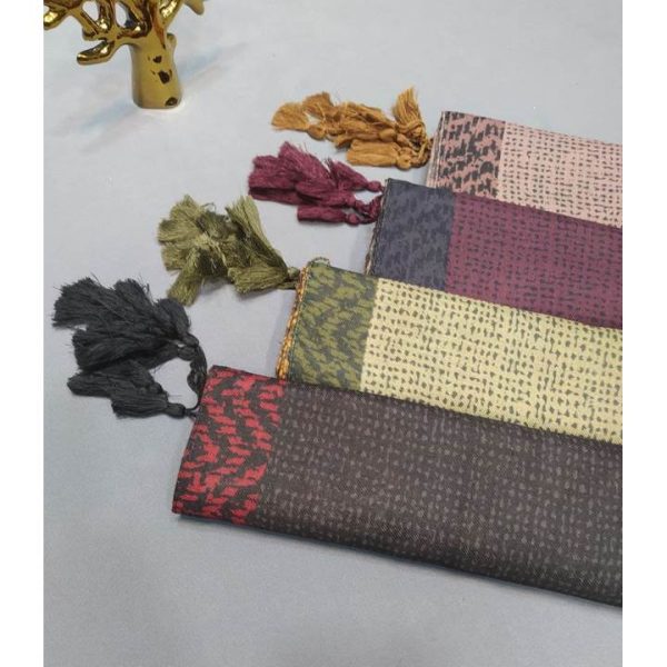 روسری نخی پاییزه R103 نمای رنگبندی